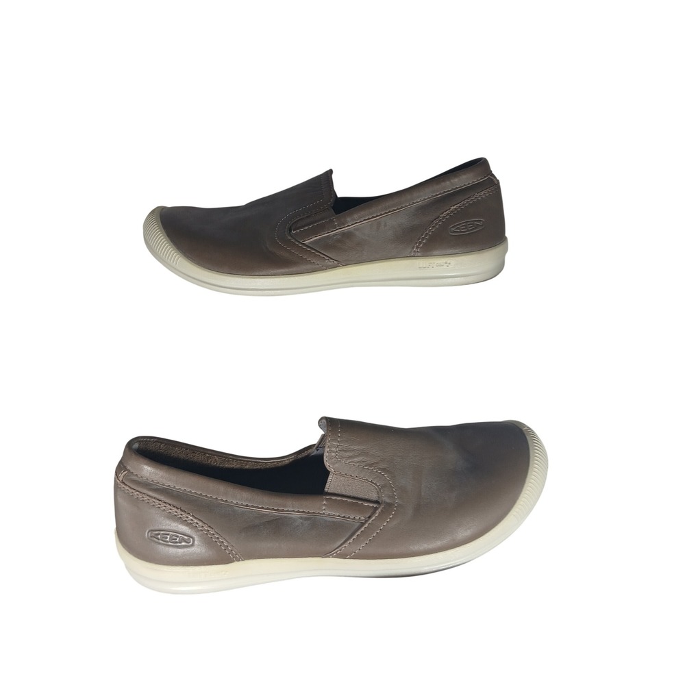 Keen Leather Slip On Shoes Size 7 Brown‎ 1020500 Casual Comfort Travel Loafers
